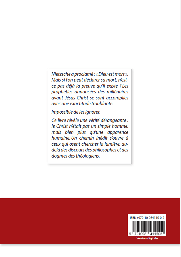 4eme de couverture livre quelle est la veritable image de Dieu